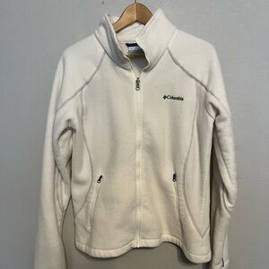 Columbia Soft White Fleece Jacket